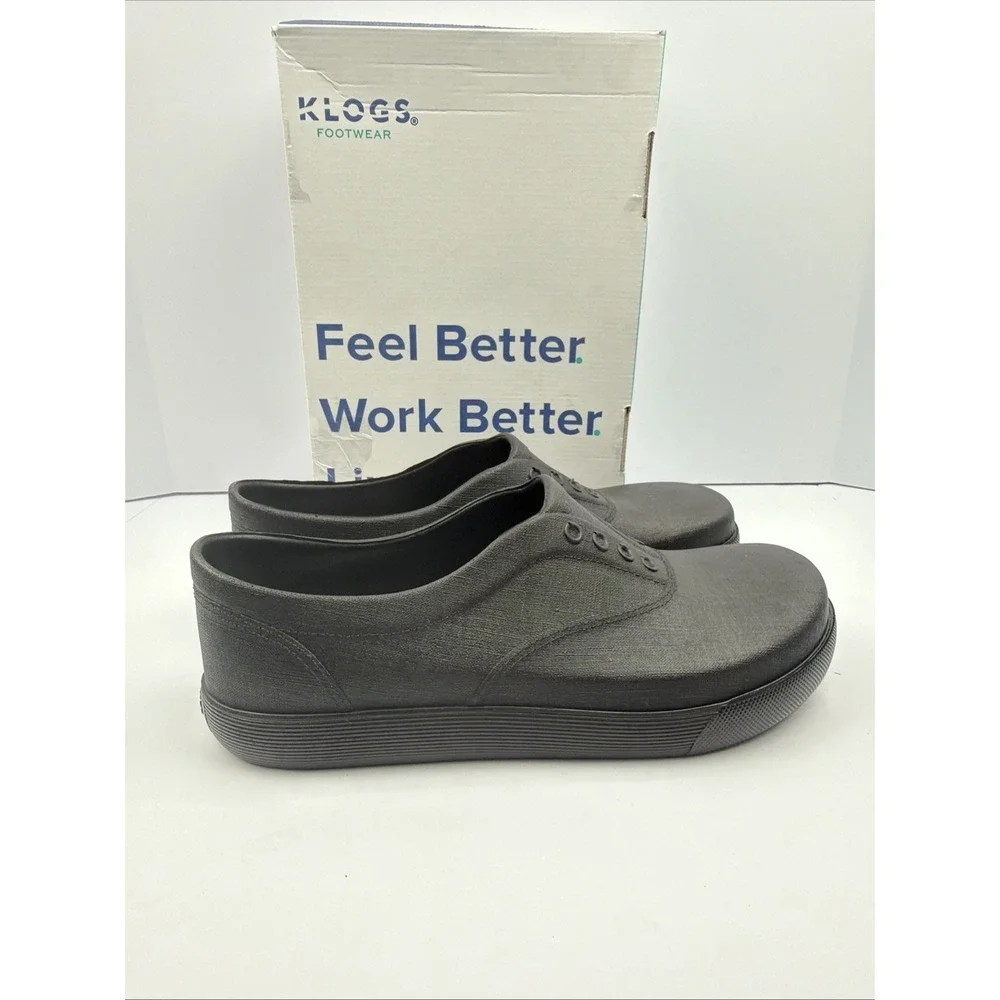 Klogs Footwear Mens Slip-On SHARK Slip Resistant USA Made Black Size 13